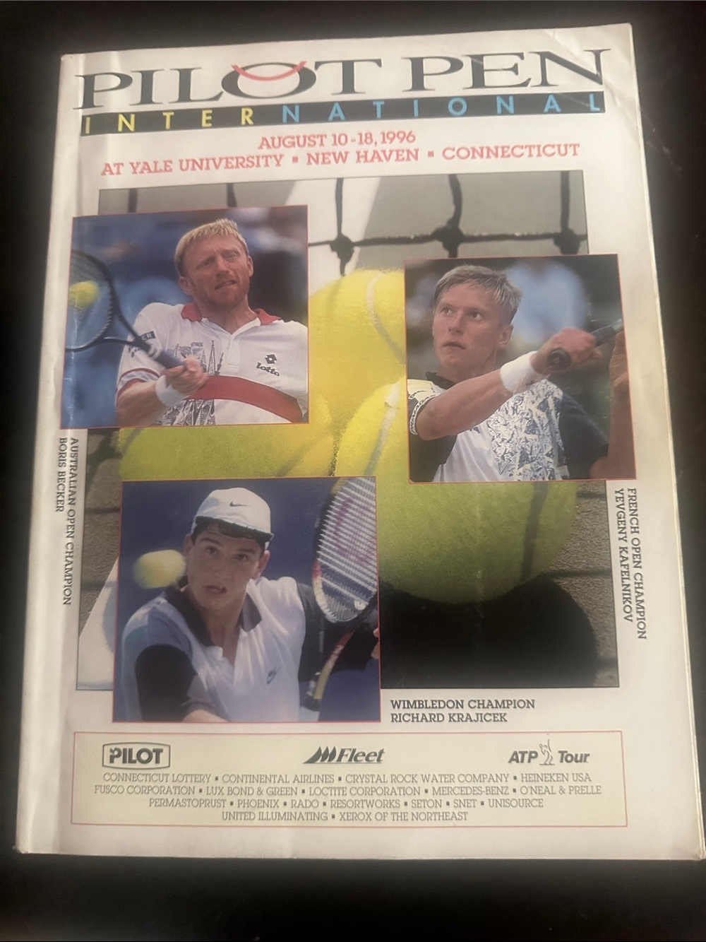 International 1996 Tournament Program - AUTOGRAPHS INSIDE
